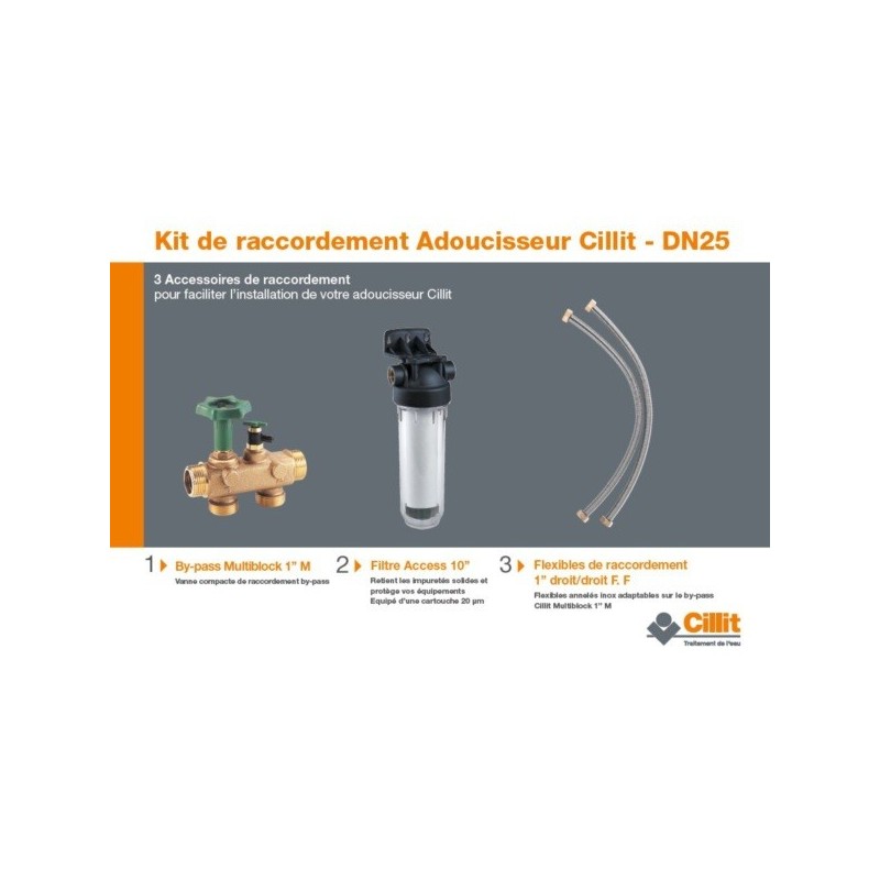 Kit de raccordement adoucisseur dt - bwt france