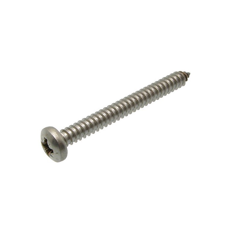 Vis à tôle tête cylindrique large à empreinte pozidriv - inox a2 inox a2 pozidriv (z) 5,5 mm tête la