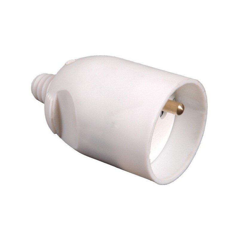 Fiche femelle 2p+t fiche femelle blanche droite 2p+t 16 a 1 pièce(s) - debflex