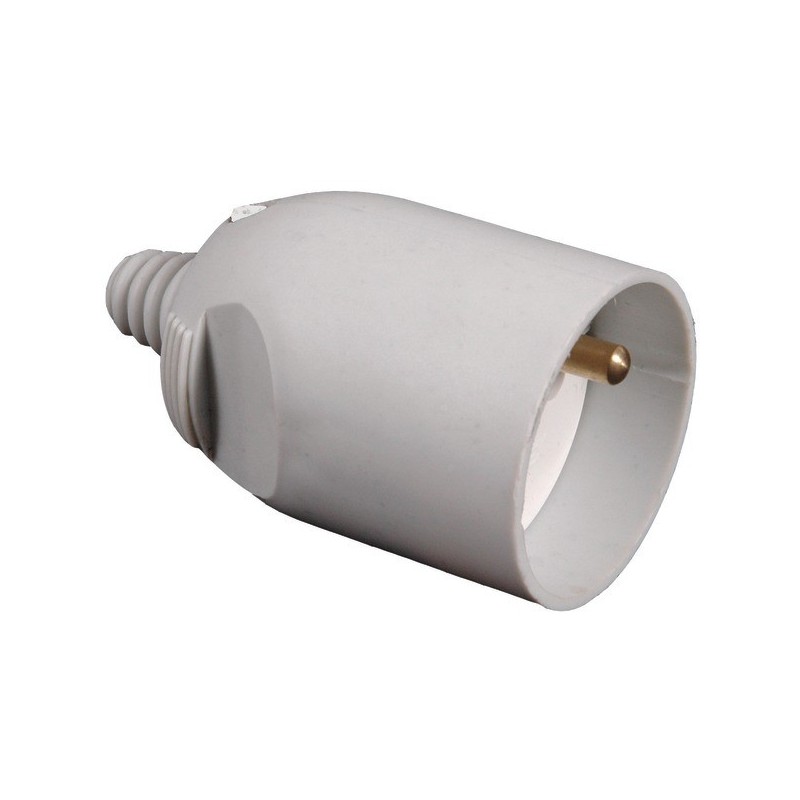 Fiche femelle 2p+t fiche femelle grise droite 2p+t 16 a 1 pièce(s) - debflex