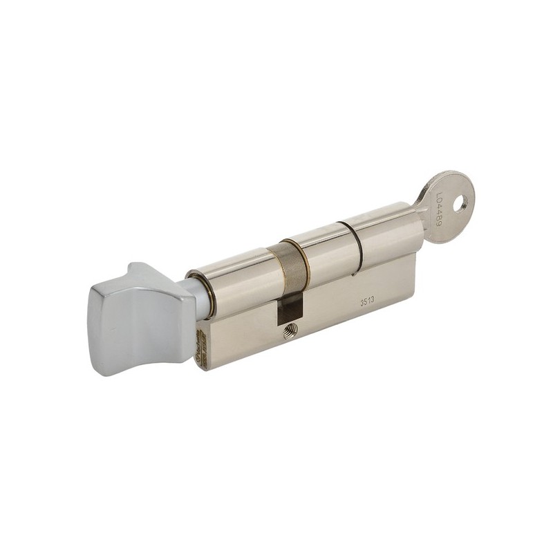 Cylindres 5 goupilles first cylindre éco double à bouton nickelé 30 x 30 varié 3 clés nickelé varié