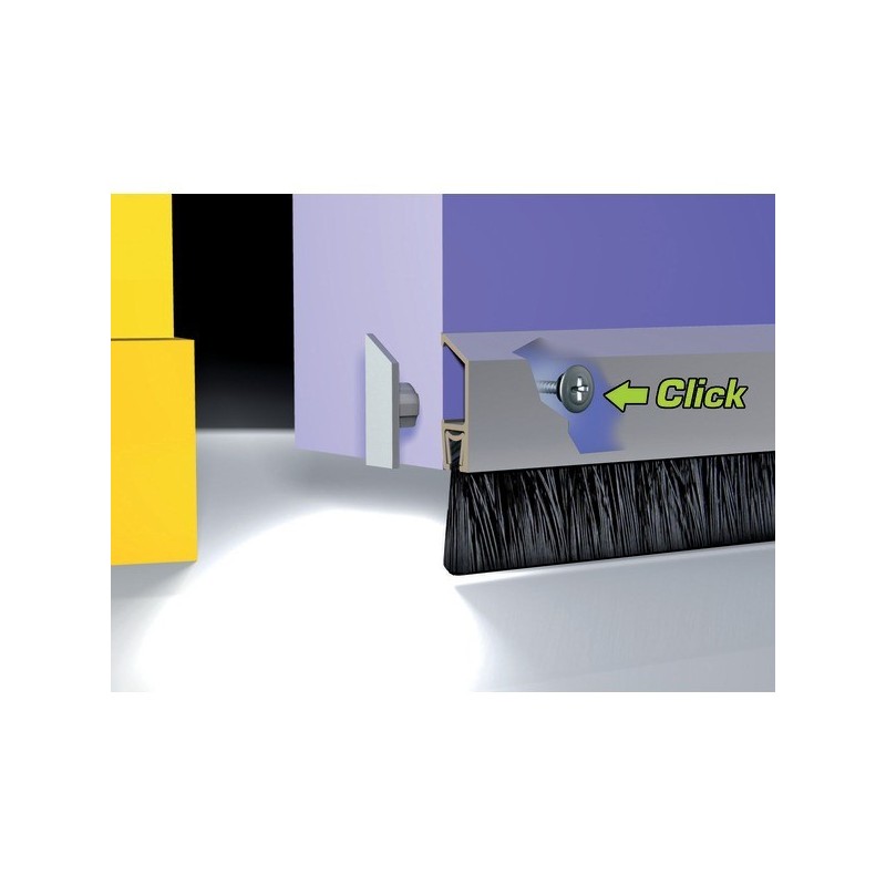 Bas de porte à brosse dure ids-b bas de porte à brosse dure ids-ba argent 100 cm 1 pièce(s) - france