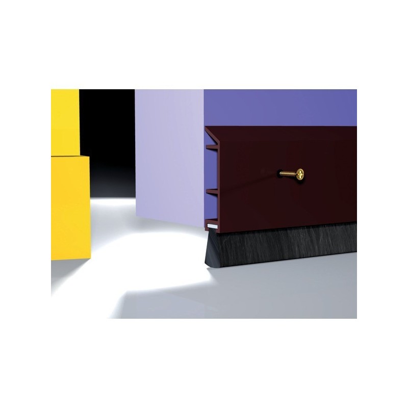 Bas de porte à brosse à visser ads-b / pds-b bas de porte à brosse à visser ads-b brun 300 cm 1 pièc