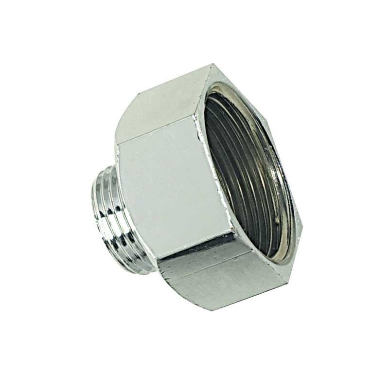 Mamelons femelles/mâles réduits - laiton/chromé mamelon réduit f20x27-m15x21 chromé 1 pièce(s) - bou