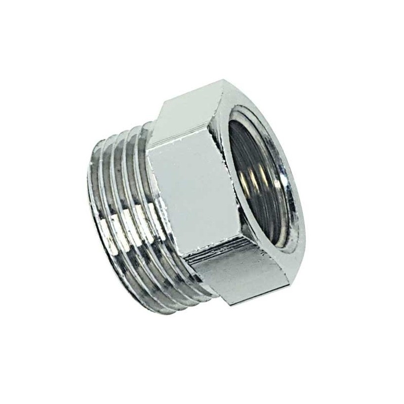 Mamelons mâles/femelles réduits - laiton/chromé mamelon réduit m20x27-f15x21 chromé 1 pièce(s) - bou