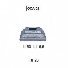 Cache 02 carré 50 perçage 16,5