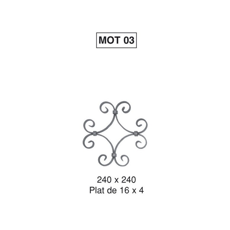 Motifs et cercles motif 03 plat 16 x 4 rond 250 1 pièce(s) - bourguignon