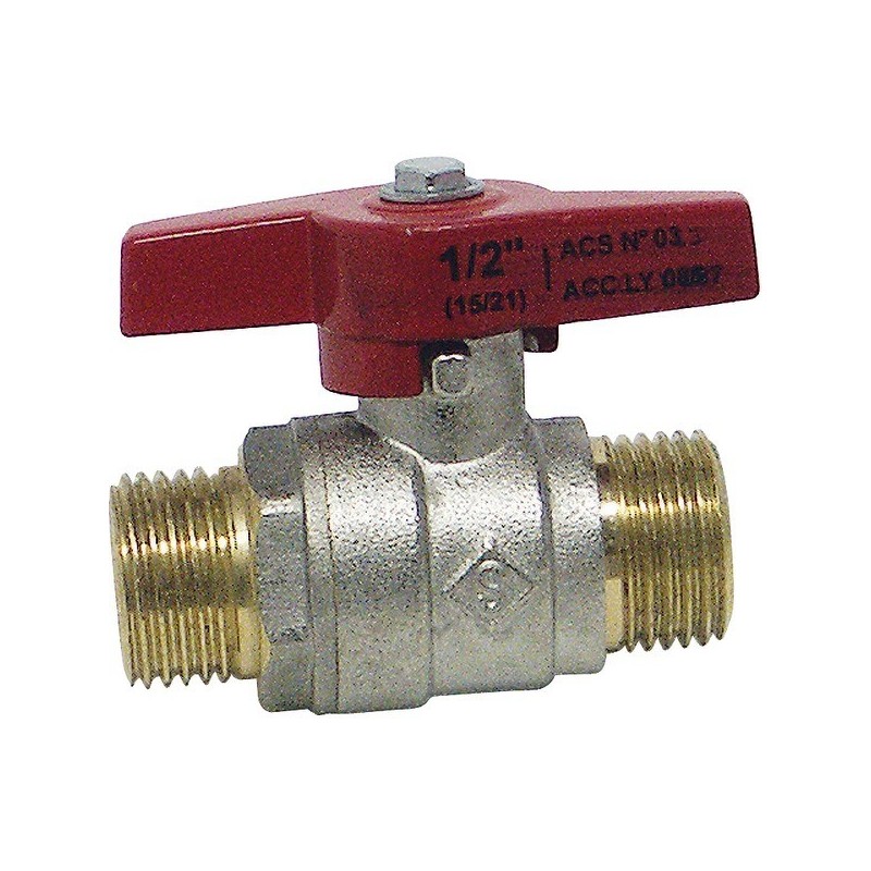 Vannes à sphère passage standard vanne à sphère mm20x27 manette papillon 1 pièce(s) - ayor