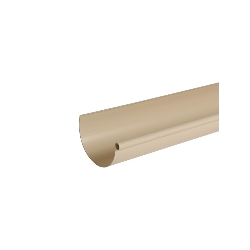 Profilé de gouttière demi-rond profilés de gouttière demi-rond pvc 25 sable 1 barre(s) de 4 mètre(s)
