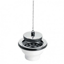 Bondes bouchon-chaînette pour éviers grès