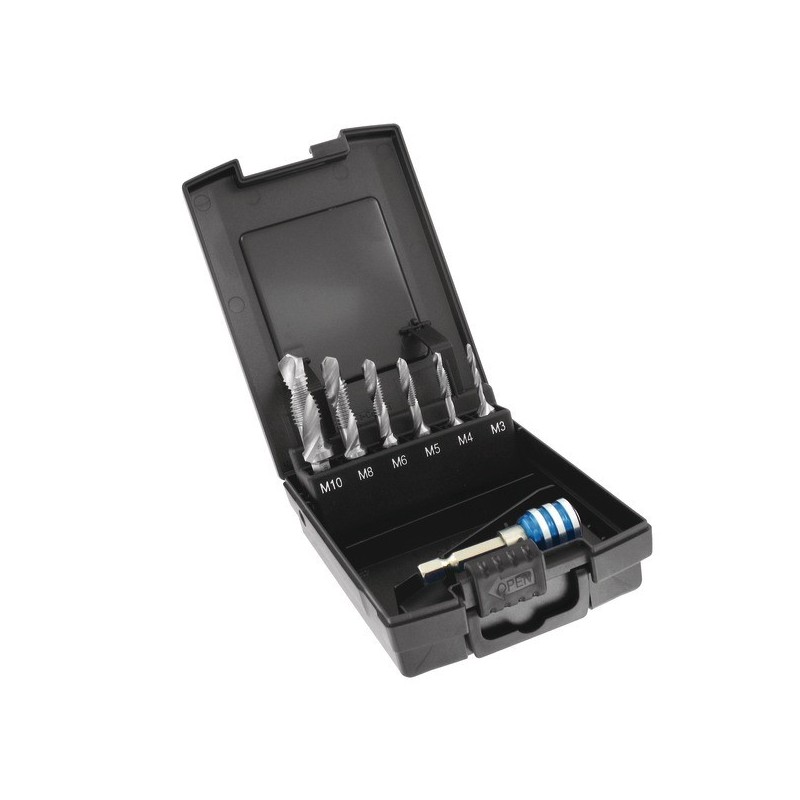 Coffret de forets taraudeurs m3-m10 + porte embout coffret de forets taraudeurs m3-m10 + porte embou