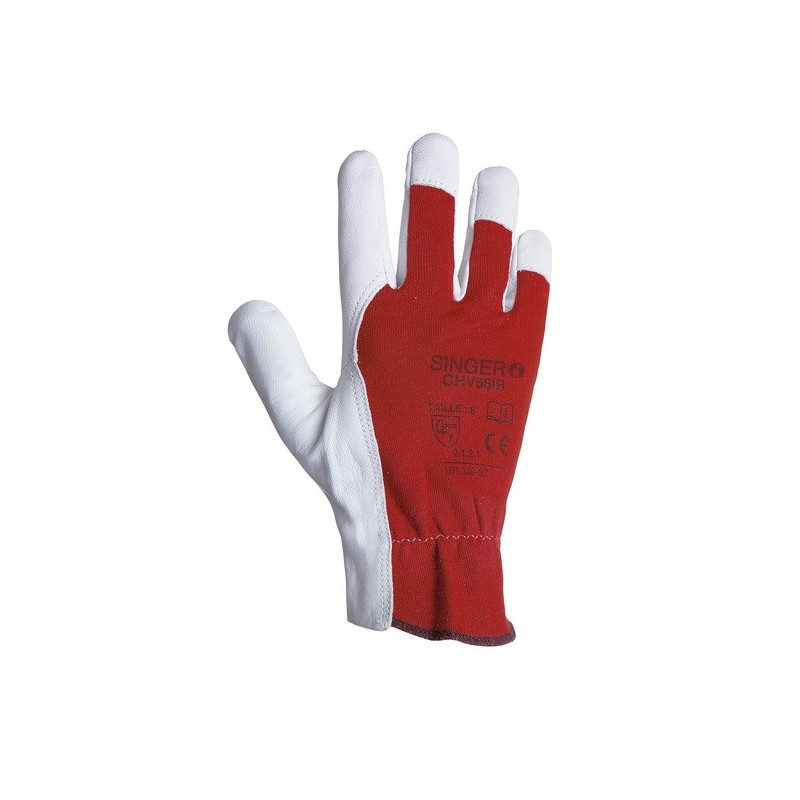 Gants interlock paume fleur de chèvre gants interlock paume fleur de chèvre t10 non agressions mécan
