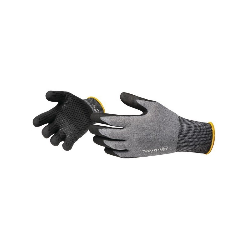 Gants polyamide enduit mousse de nitrile + picots gants polyamide enduit paume mousse de nitrile et 