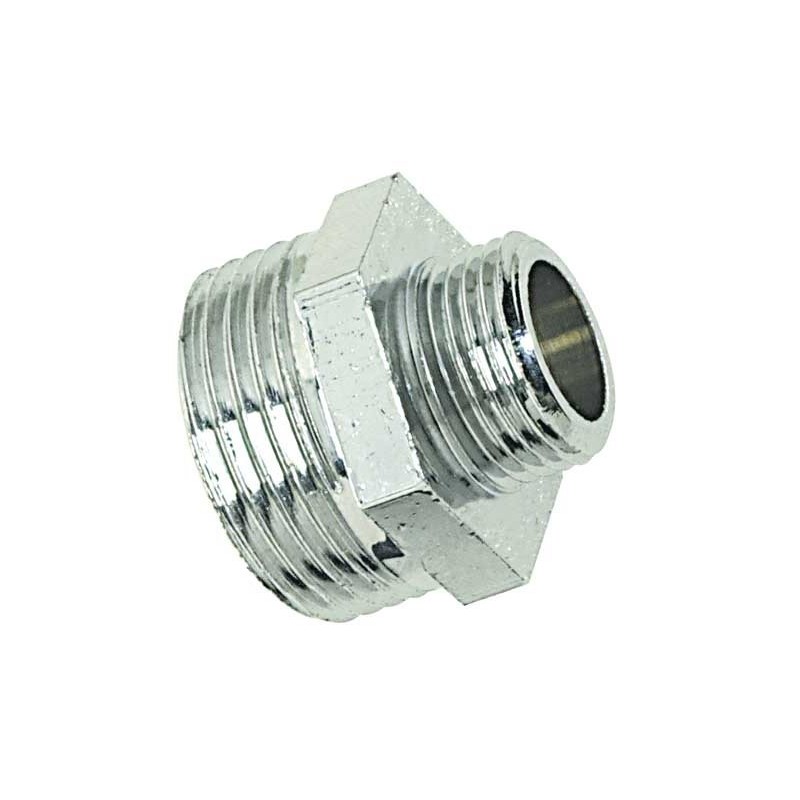 Mamelons mâles/mâles réduits - laiton/chromé mamelon réduit laiton à visser mm20/27-15/21 - chromé 1