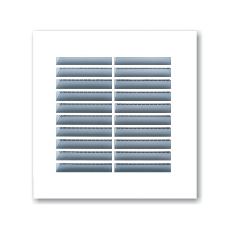 Grilles à encastrer grille carrée avec moustiq. 42 cm² 100 x 100 mm blanche 1 pièce(s) - autogyre