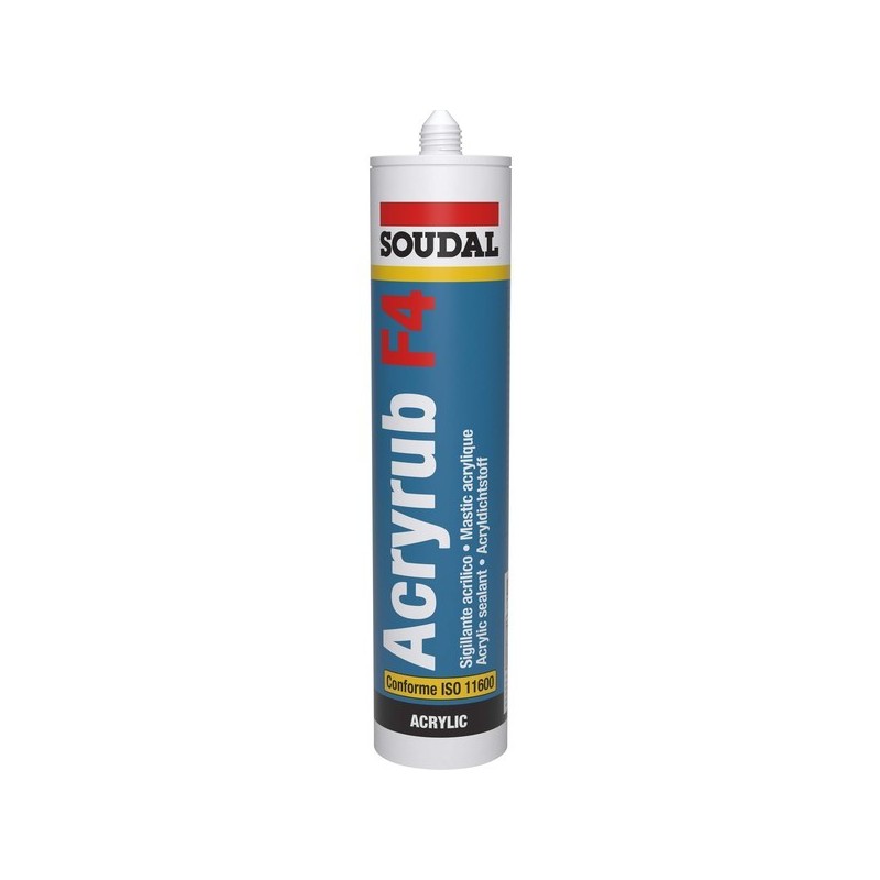 Mastic acrylique - acryrub f4 mastic acrylique acryrub f4 acajou interieur, exterieur sous abri manu