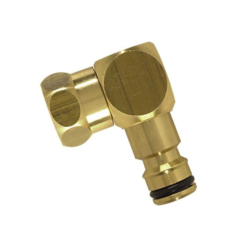 Raccords automatiques laiton raccord dévidoir 90° femelle 20 x 27 rapide 1 pièce(s) - boutte