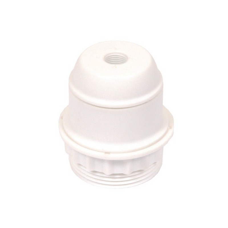 Douille pour luminaire douille blanche e27 1/2 filetée bague 58 mm raccord 10 mm 1 pièce(s) - debfle