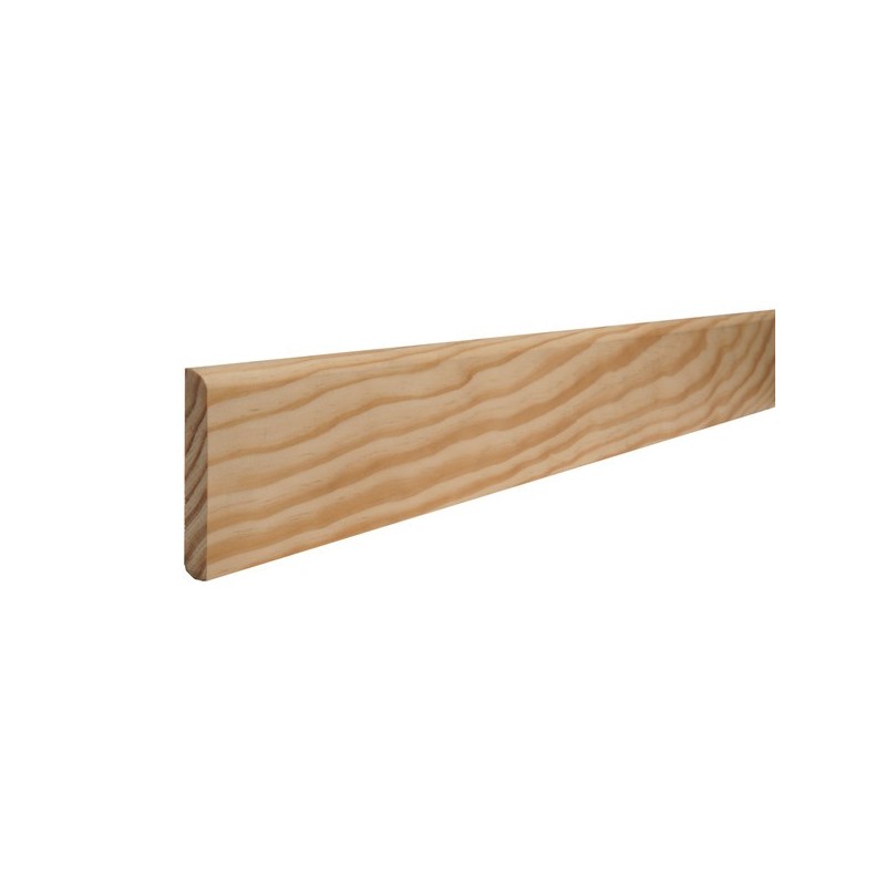 Plinthes arrondies plinthe arrondie pin sans noeud 10 / 70 1 barre(s) de 2 mètre(s) linéaire - sotrinbois