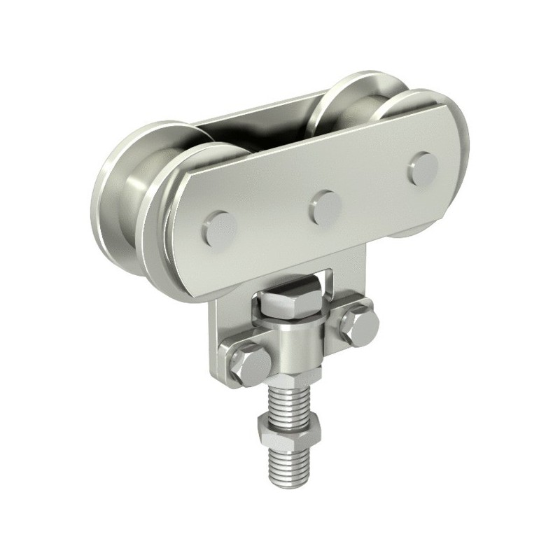 Montures série 3530 monture sur chant 2 galets acier 3530 1 boîte(s) de 2 pièce(s) - mantion sas