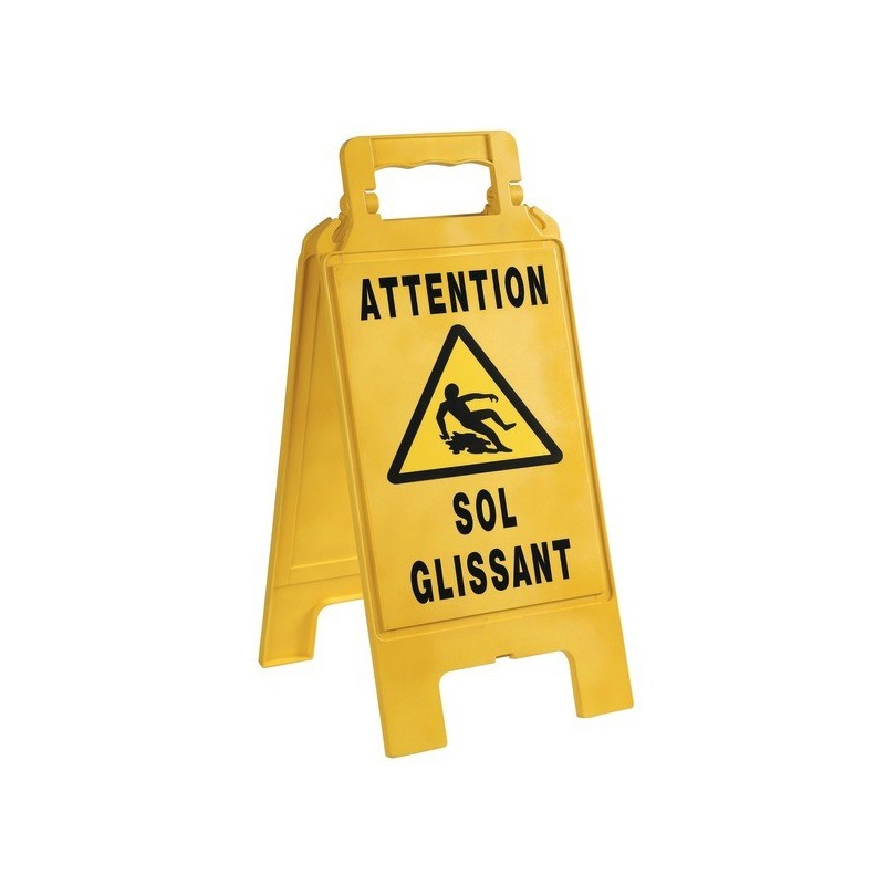 Chevalets de signalisation chevalet signalisation jaune attention sol glissant 1 pièce(s) - novap