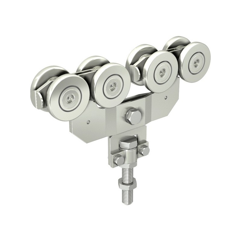 Montures série 8570 monture sur chant 8 galets précision version s 8570 1 pièce(s) - mantion sas