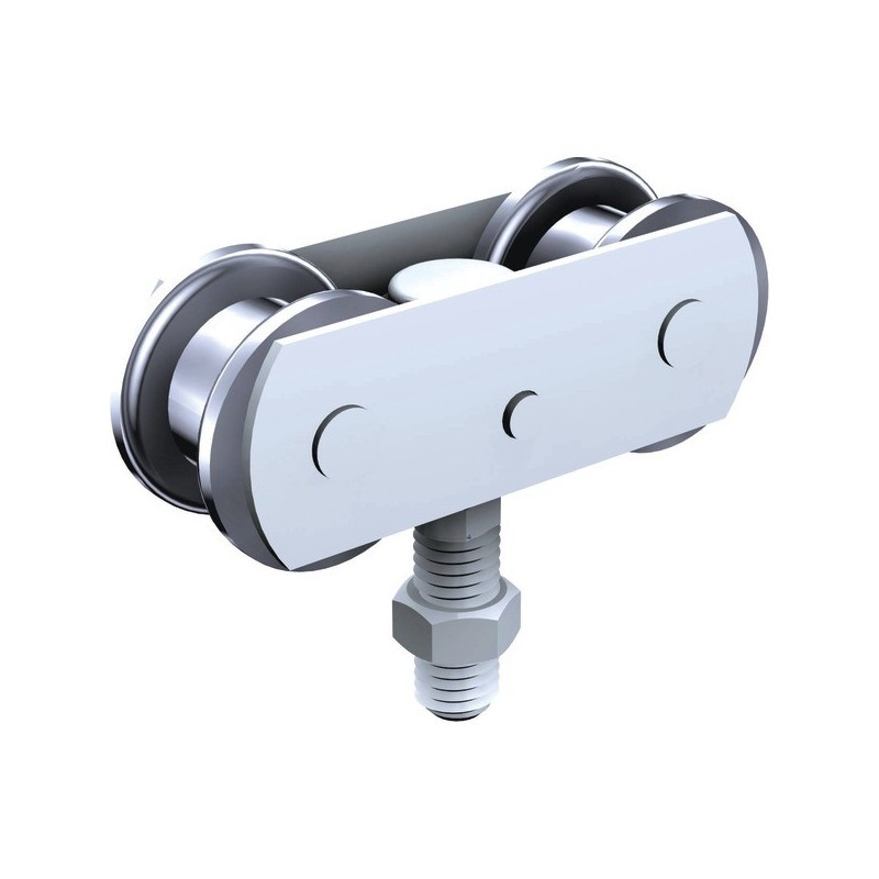Montures pour portes à déplacement latéral et pliantes série 3530 monture pivotante réglable galets