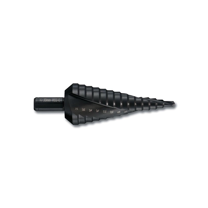 Lot De 3 Forets étagés HSS - Dimensions 4-12 Mm, 4-20 Mm, 4-32 Mm - Pour Métal, Inox, Bois, Plastique - Tige 1/4"