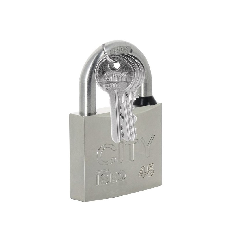 Cadenas à clé 40 mm câble acier Ø 3 x 90â mm - 1 clé