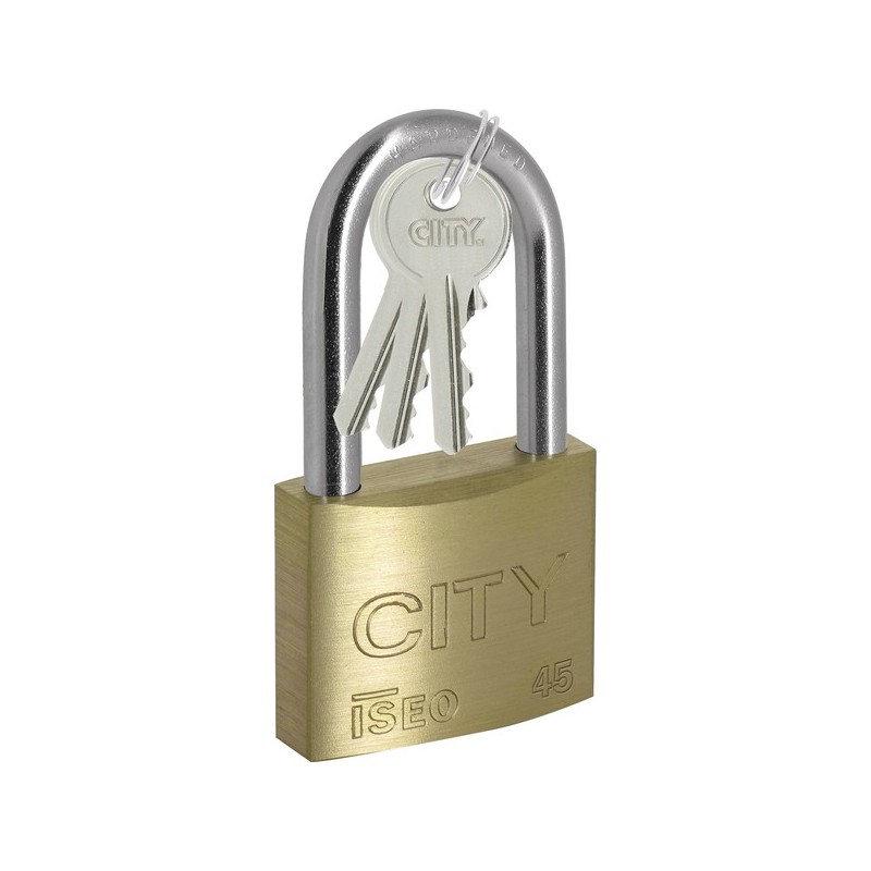 Cadenas City 45 anse longue inox de 70 mm Cadenas City 45 anse long