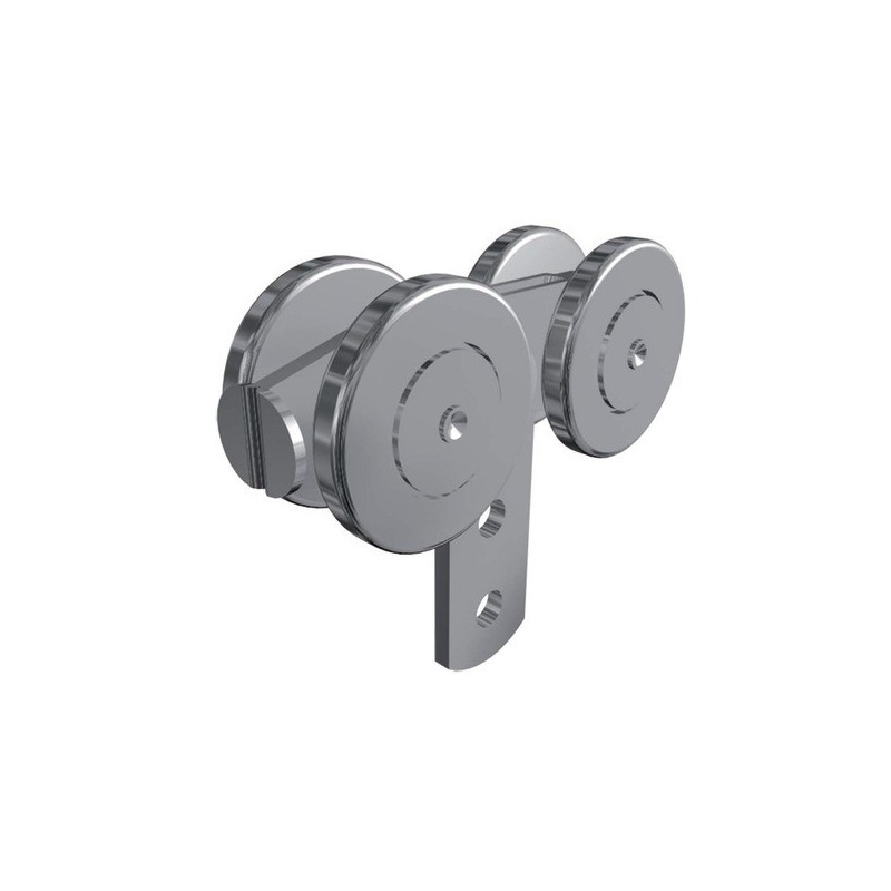 Chariots de manutention pour rail 3530 chariot acier 4 galets auto-orientables / billes rail 3530 1 