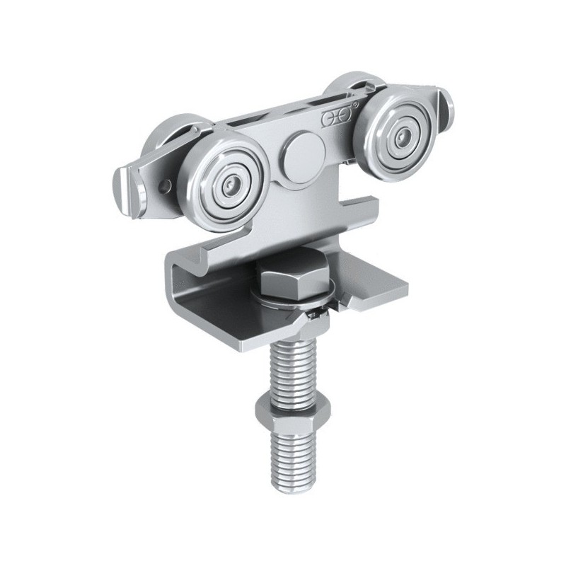 Montures série hercule monture col de cygne 4 galets acier rail 9030 1 boîte(s) de 2 pièce(s) - mant