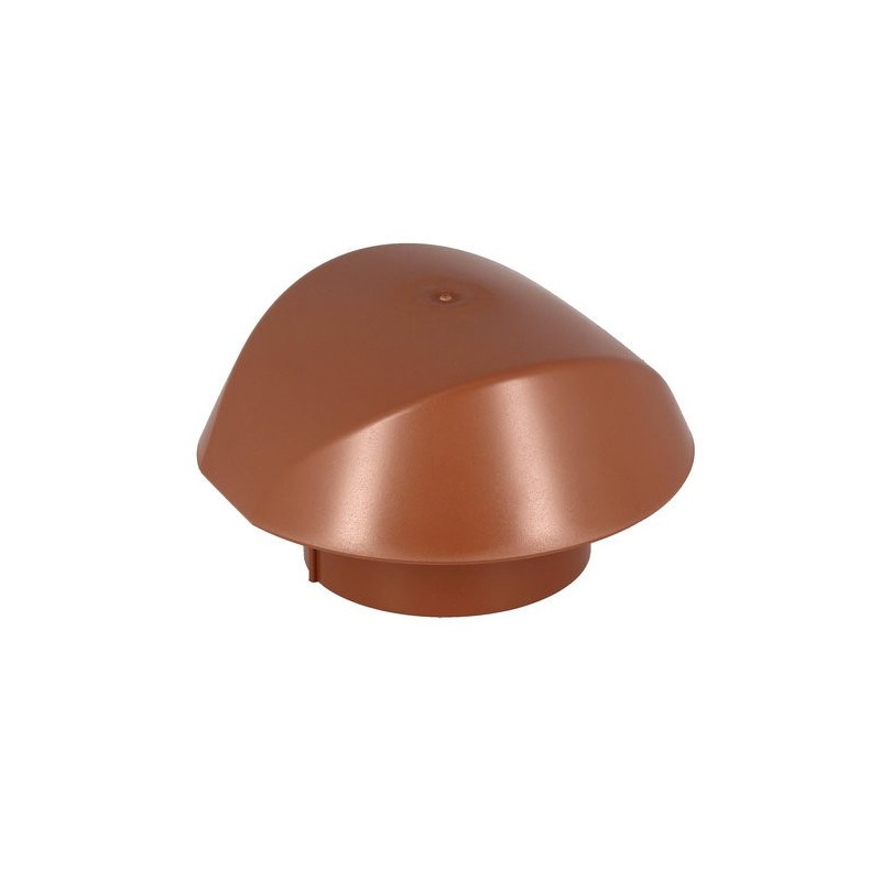 Chapeaux de ventilation de toiture chapeau de ventilation sans moustiquaire ø 100 terracotta 1 pièce