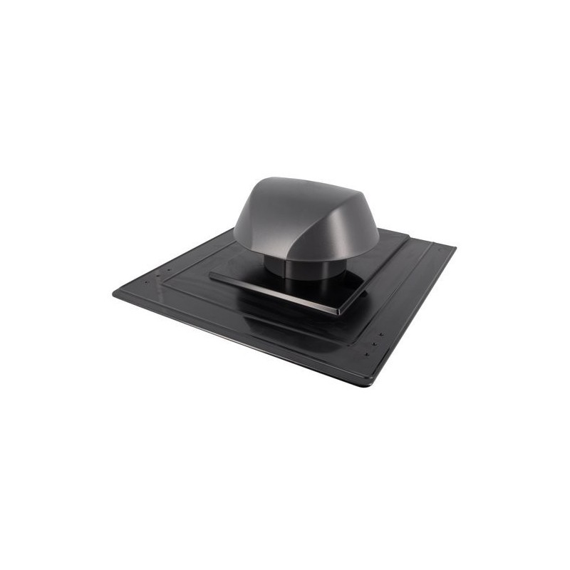 Chapeaux de ventilation de toiture chapeau aéraulique platine ardoise ø100 mm anthracite 1 pièce(s) 