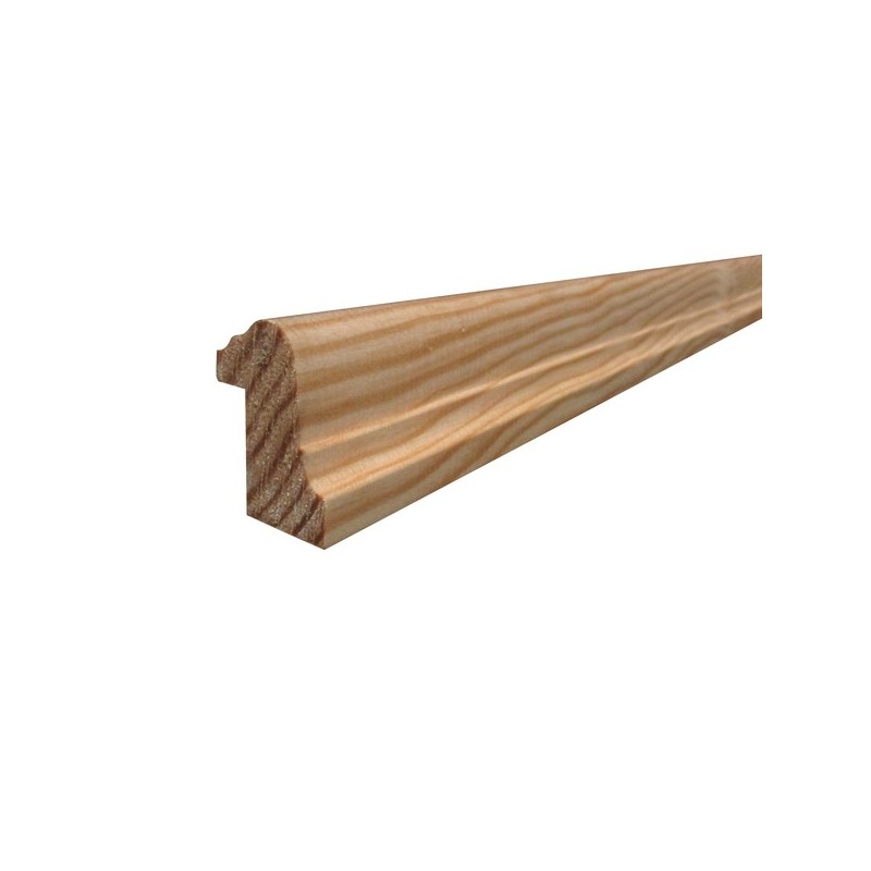 Moulure plan de travail, cimaise, crémaillère cimaise lambris pin 30 / 40 1 barre(s) de 2 mètre(s) l