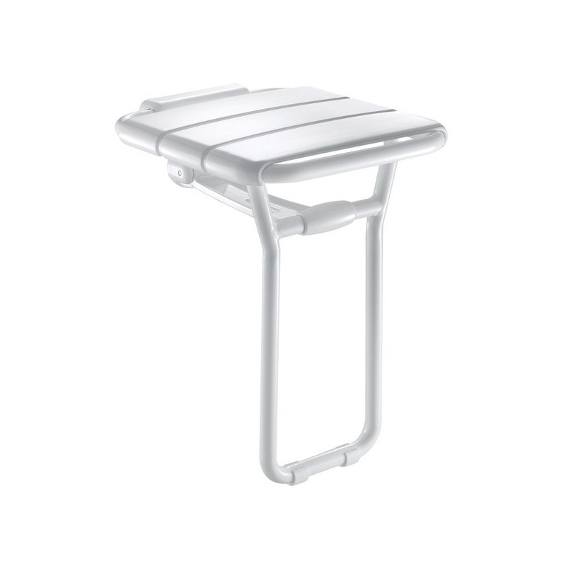 Sièges de douche relevables siège douche relevable avec pied blanc 407x360 mm 1 pièce(s) - delabie