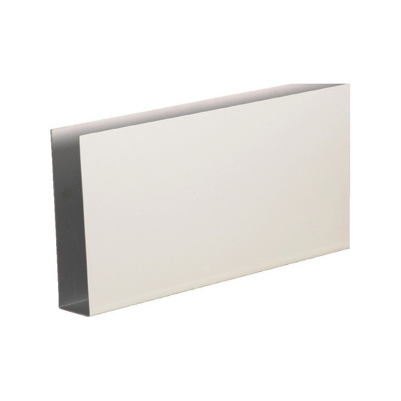 Plinthes de protection bas de porte en u u bas de porte alu.argent 930 x 150 mm ép. 1 mm percé frais