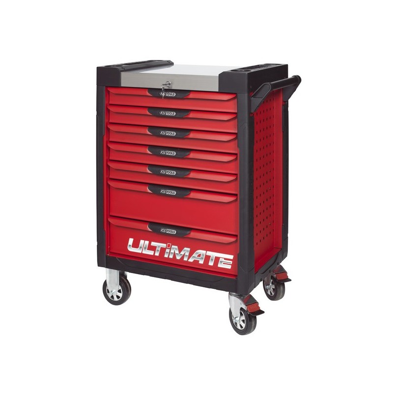 Servantes ultimate servante ultimate 7 tiroirs rouge 7 67 kg rouge 1 pièce(s) - ks tools