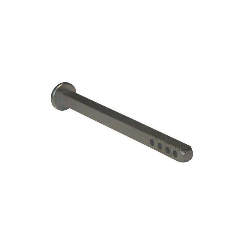 Tiges carrées à bouchon tige carrée bouchon 6 mm long. 90 mm acier zingué + 4 trous 1 pièce(s) - duv