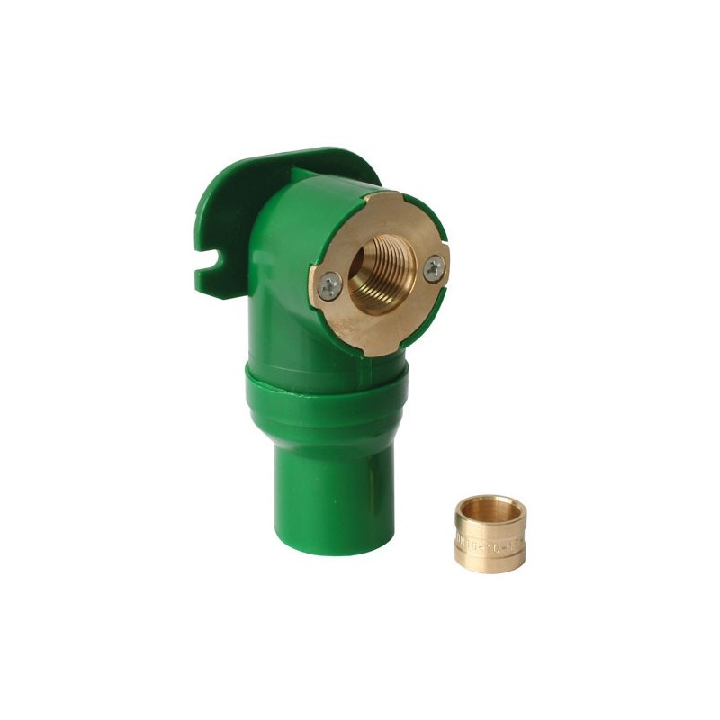 Coudes de sortie de cloison per à glissement coude sortie de cloison par glissement per ø 12 - 15x21