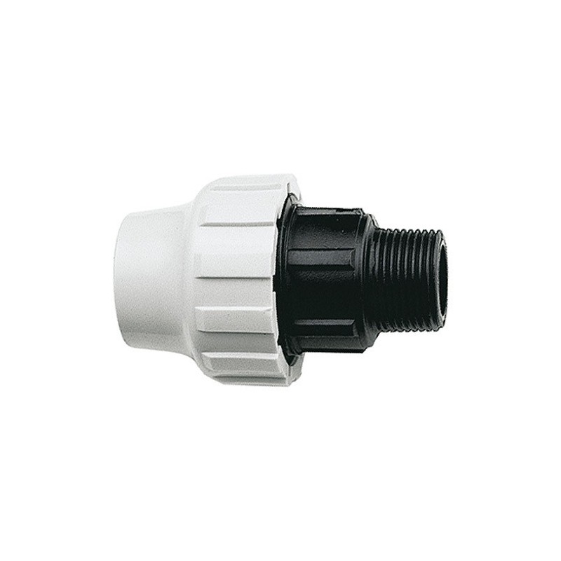 Raccords plastiques pour tube polyéthylène (pe) raccord droit mâle 33/42 / pe 40 plastique 1 pièce(s) 40 mm - somatherm for you