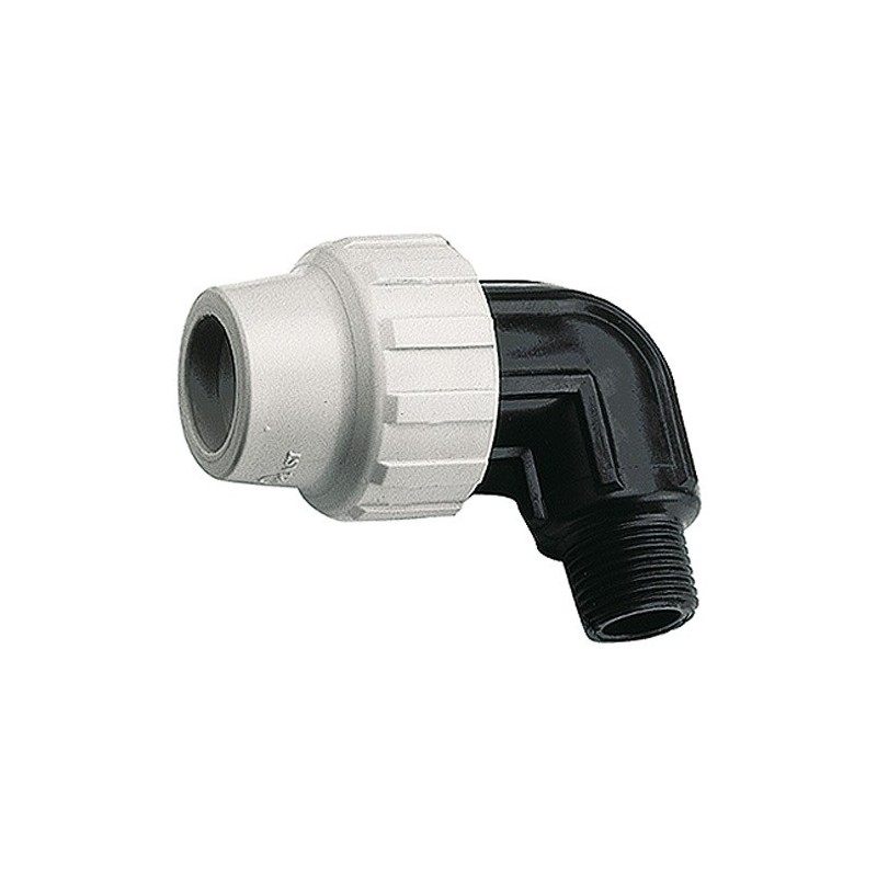 Coudes plastiques pour tube polyéthylène (pe) coude mâle 15/21 / pe20 plastique 1 pièce(s) 20 mm - somatherm for you