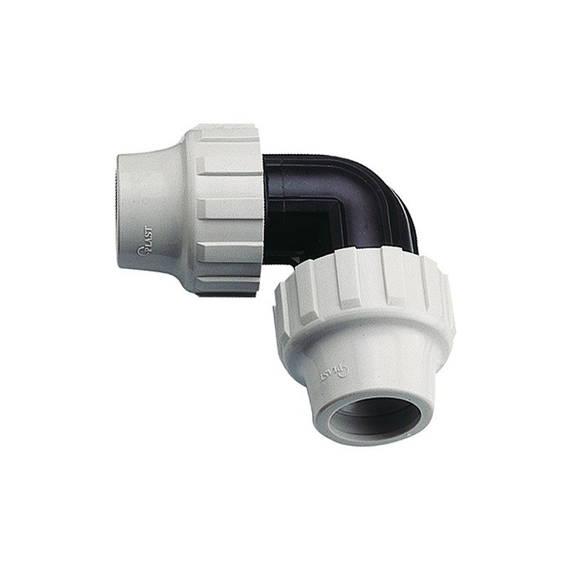 Coudes plastiques pour tube polyéthylène (pe) coude égal pe 20 plastique 1 pièce(s) - ayor