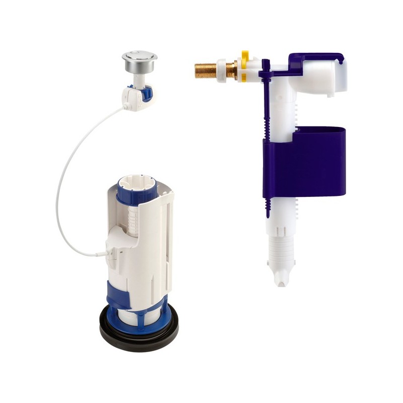 Mécanisme double volume à câble avec robinet flotteur mécanisme double volume à câble avec robinet f