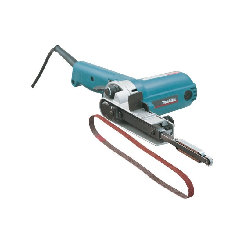 Ponceuse à Bande 550W Avec 2 Abrasifs - Idéale Pour Bois Et Métal, Vitesse Réglable, Inclut Table De Ponçage Et Roue Solaire