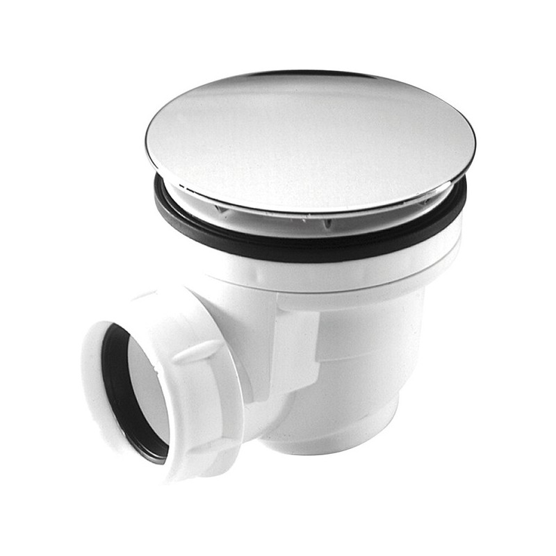 Bondes plastiques pour receveur de douche - perçage 60 mm bonde ø 60 mm capot abs chrome 1 pièce(s) 