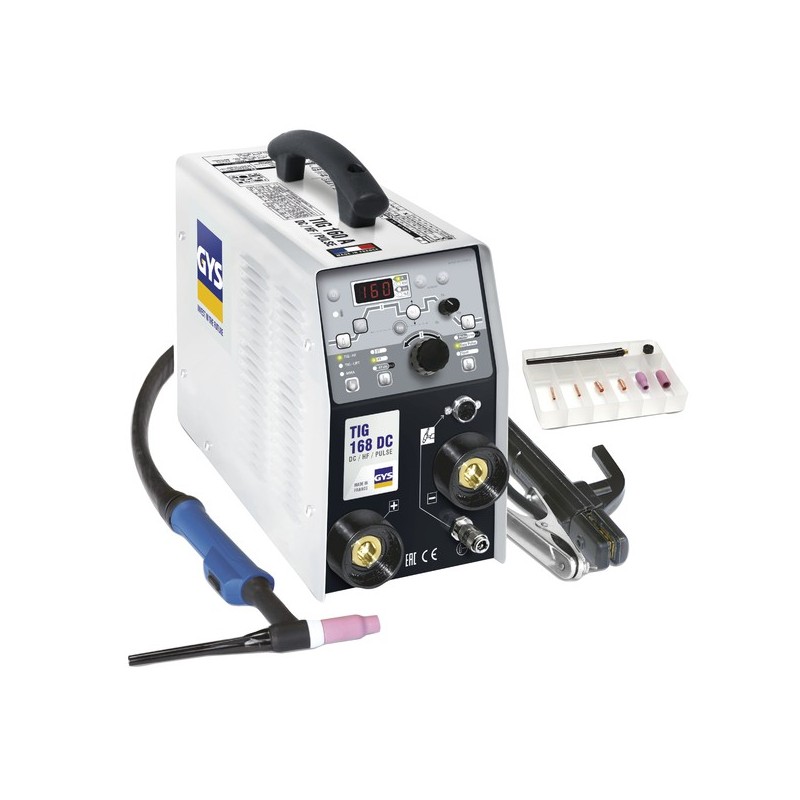 Poste à soudure tig 168 dc hf tig monophasé 230v 9 kg 10-160a poste à soudure tig 168 dc hf 100a à 6