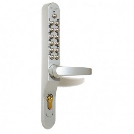 Serrure en applique &agrave; code m&eacute;canique KEYLEX profil &eacute;troit