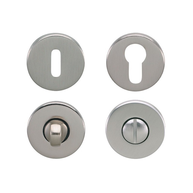 Rosaces pour poignées sara, géode et diane paire de rosace clé i nickel mat 1 pièce(s) - cadap