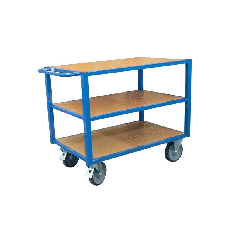 Servante d'atelier à plateaux bois 500 kg servante d'atelier 3 plateaux bois 500 kg 1 pièce(s) - fim